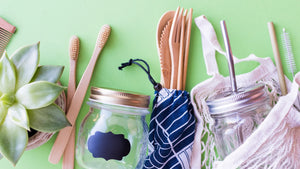 Plastic-free living – Eco-friendly products lined up