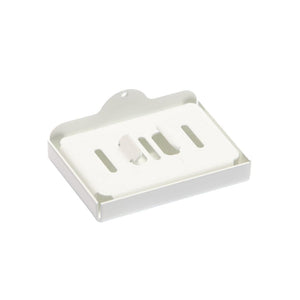 The Block Dock Vertical Soap Dish -  Block Dock Base Satin White Block Dock Base