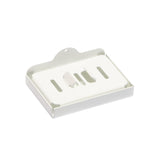 The Block Dock Vertical Soap Dish -  Block Dock Base Satin White Block Dock Base